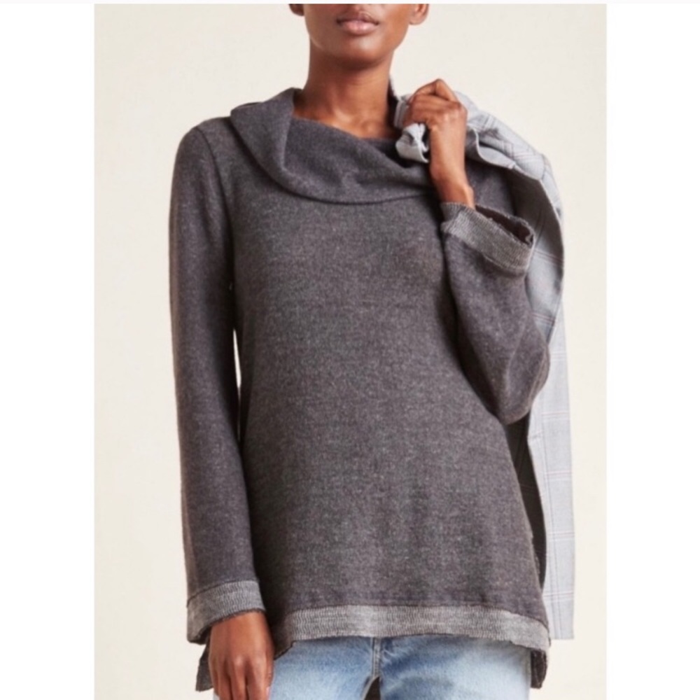 NWT Anthropologie Risa Grey Sweater